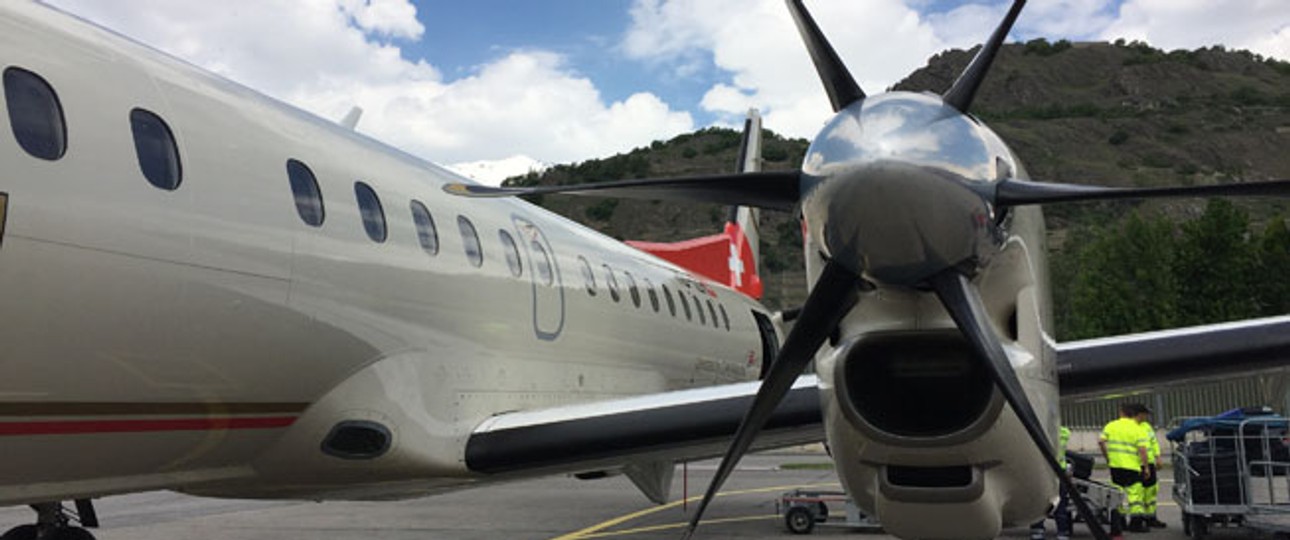 Saab 2000 von Darwin in Sion: Drei Mal pro Tag nach Zürich - daraus wird nichts.