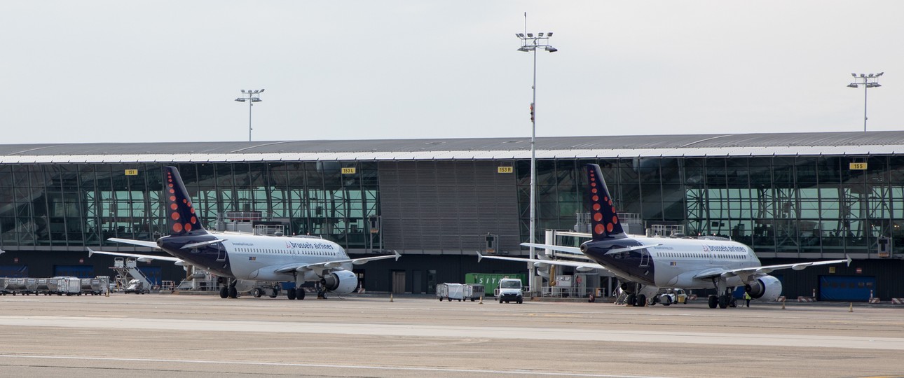 Flieger von Brussels Airlines in Brüssel: Zuwenig ausgelastet.