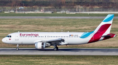 Airbus A320 mit dem Kennzeichen D-ABZN: Der Jet musste aus einem ungewöhnlichen Grund außerplanmäßig in Toulouse landen.