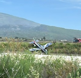 Die auf Pantelleria verunglückte Aermacchi MB-339: Die Frecce Tricolori hatte Glück im Unglück