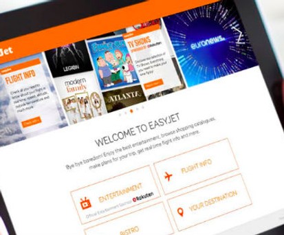 Easyjet-Unterhaltungsprogramm: Zunächst in fünf Flugzeugen ab der Schweiz.
