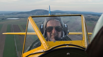 Benno Beran in seiner Boeing Stearman COPY Anton WILDBERGER WildbergAir 