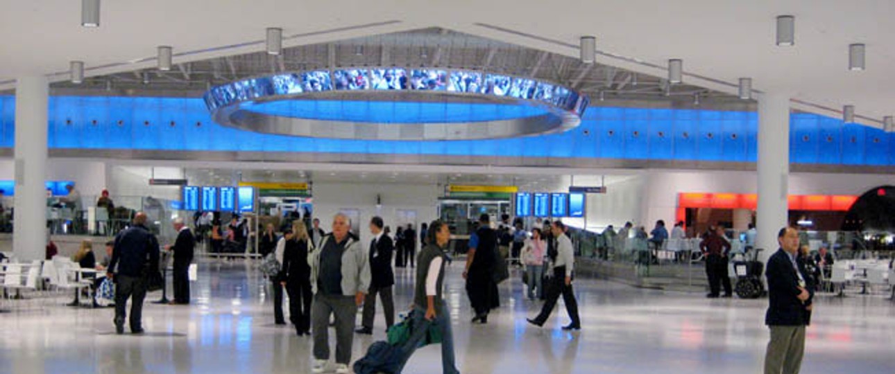Jetblues Terminal 5 am Flughafen New York JFK: Hier wartete die Mutter vergebens auf ihren Sohn.