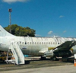 So sah die ehemalige D-ABCE noch vor Kurzem aus. Sie rottete am Flughafen Fortaleza vor sich hin.