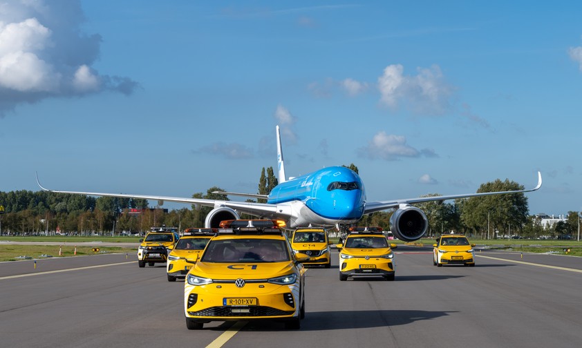 KLM erster Airbus A350 in Amsterdam