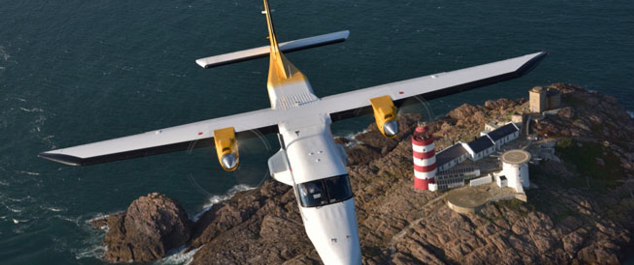 Dornier Do228 von Aurigny: Hersteller Ruag preist den Flieger für Küstenregionen.