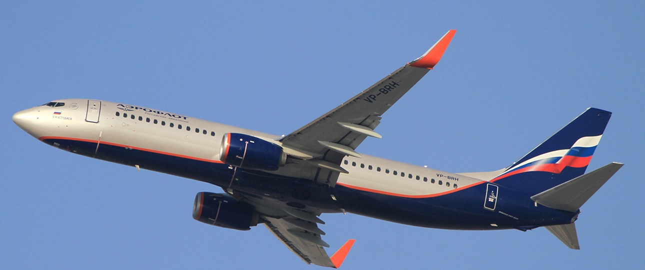 Boeing 737.800 von Aeroflot: Flog gestern nach Griechenland - ganz kurz.