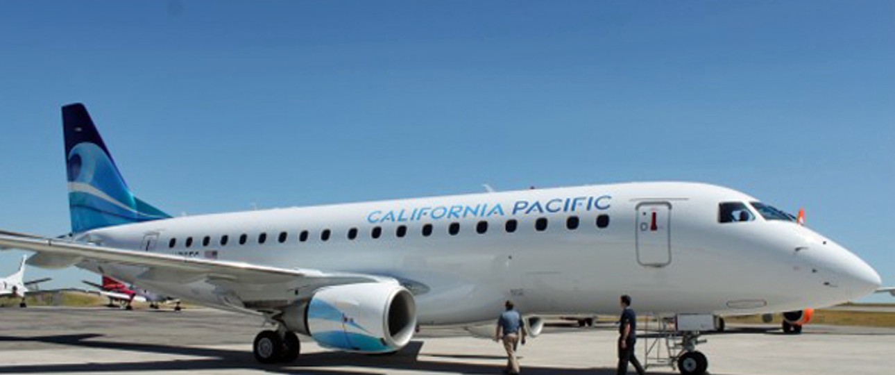 Embraer 170 von California Pacific: Regionale Routen.