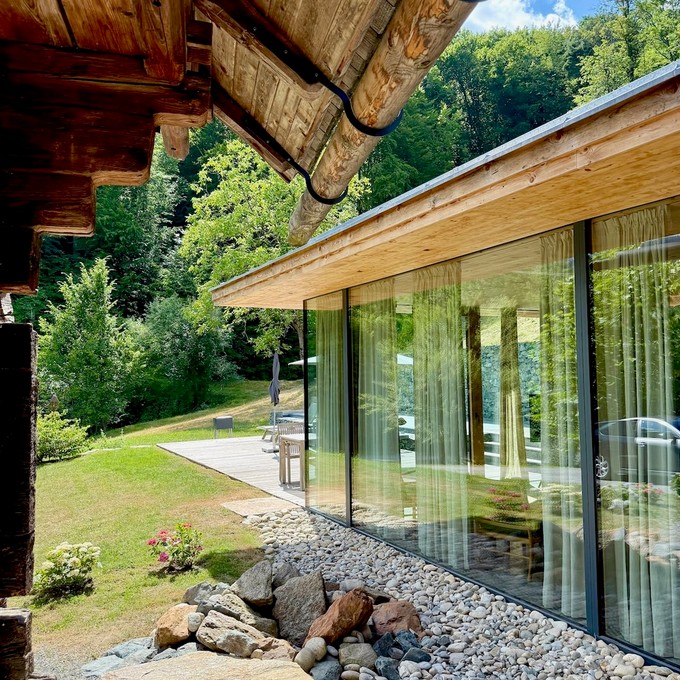 PURESLeben Premiumhaus Steiermark Anbau Glas