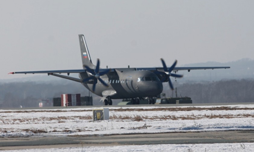 An-140 der russischen Marine: Ein solcher Flieger gehört jetzt der Ukraine.