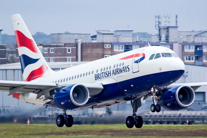 A British Airways Airbus A318 with registration number G-EUNB. In 2017, the airline sold the jet to ...
