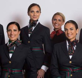 So präsentieren sich die Mitarbeiter von Alitalia künftig.