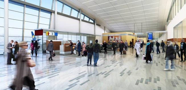 Das neue Terminal soll achtmal so groß sein wie das alte.