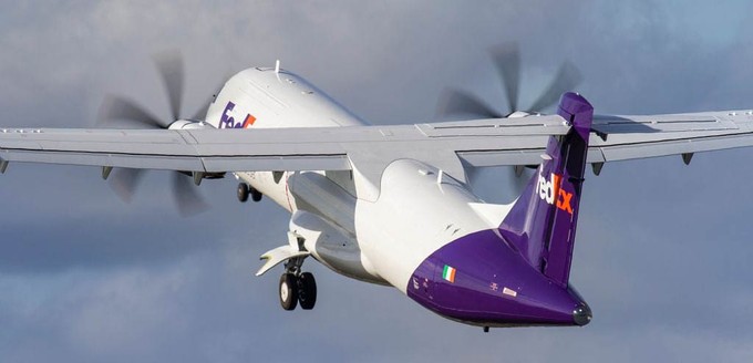 Fedex' erstes Exemplar der ATR 72-600 F ist der Prototyp der Frachtvariante.