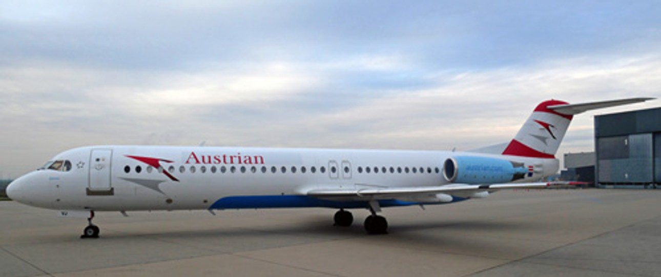 Fokker 100 von Austrian Airlines