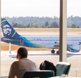 Flugzeug von Alaska Airlines: Nichts hob mehr ab.