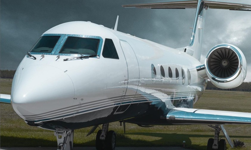 Gulfstream G400 von Baires Fly: Das Flugzeug mit der Kennung LV-JQW brachte Flavio Bolsonaro in die USA.