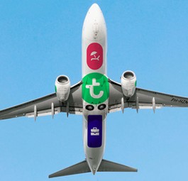 Boeing 737 von Transavia: Die Maschine musste in Schönefeld eine Zusatzrunde drehen.