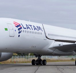 Airbus A350 mit der Seriennummer 045: Von Latam mittlerweile aussortiert.