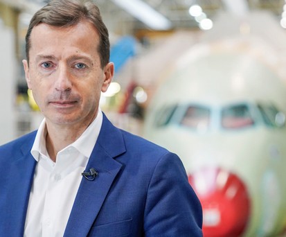 Airbus-Chef Guillaume Faury: Zu früh für konkurrenzfähige Wasserstoffflieger.
