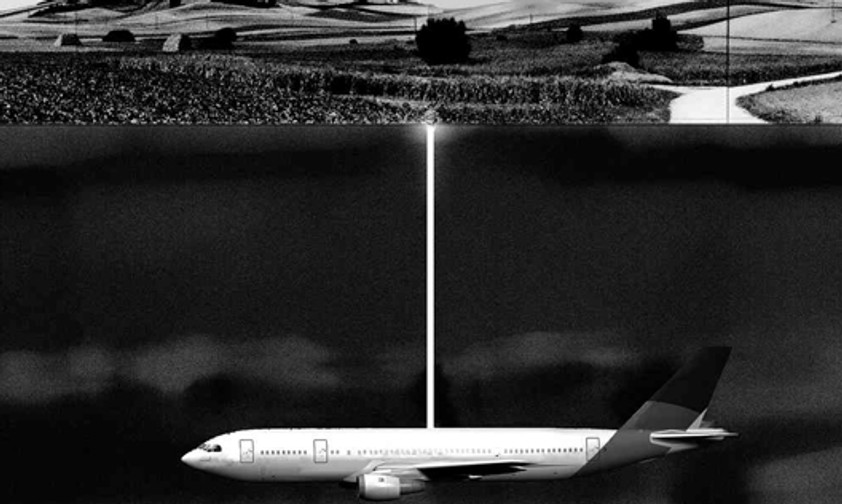 Flugzeug unter der Erde: So stellt sich der Künstler das Projekt vor.