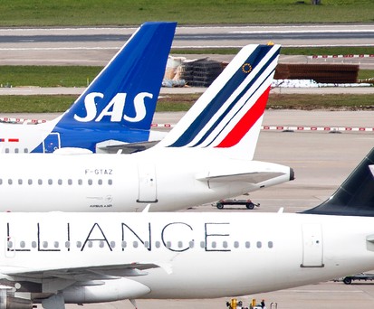 Flieger von SAS und Air France: Das Star -Alliance-Gründungsmitglied wechselt am 1. September zu Skyteam.