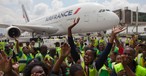 Airbus A380 von Air France: Landet bald in Abidjan.