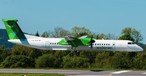 Flugzeug von Wideroe: Immer wieder Probleme wegen GPS-Störungen.