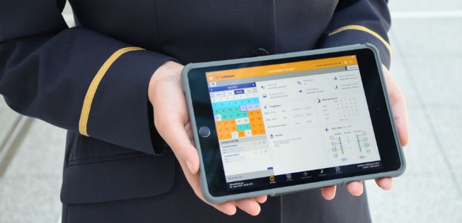 iPad Mini von Lufthansa: Es soll die Arbeit des Kabinenpersonals erleichtern.