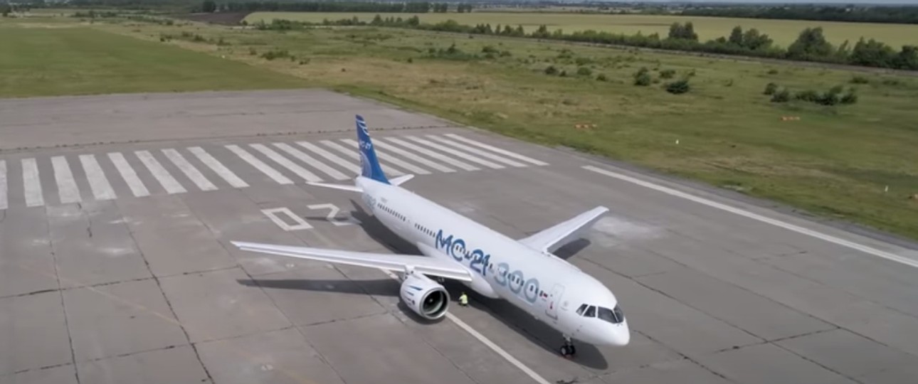 Irkut MS-21 bei Tests: Warten ist angesagt.