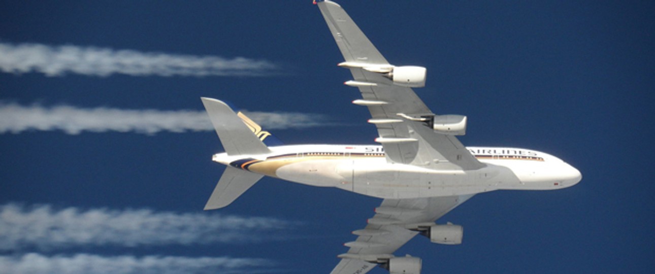 A380 von Singapore Airlines: Tür musste ausgewechselt werden.