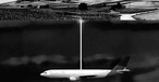 Flugzeug unter der Erde: So stellt sich der Künstler das Projekt vor.
