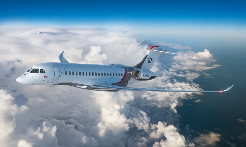 Dassaults neuster Businessjet: Mit der Falcon 10X hat der Flugzeugbauer ein neues Flaggschiff.