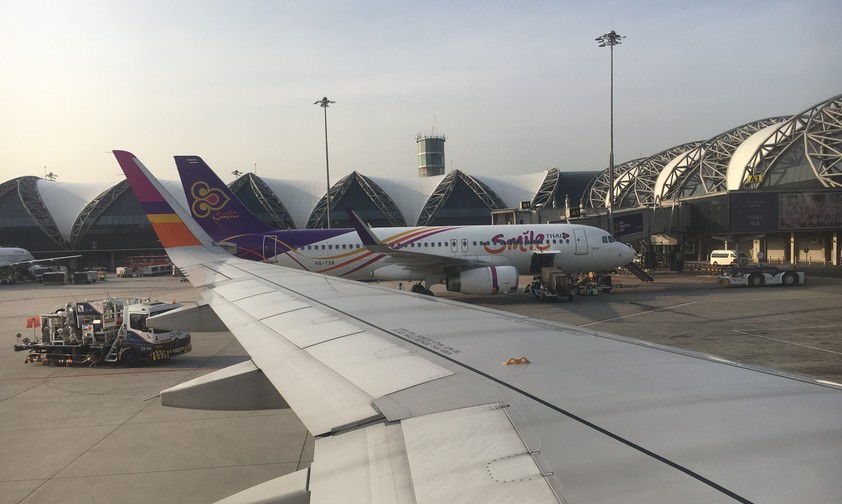 <strong>Rang 6: </strong>Singapur - Bangkok Suvarnabhumi (76.257 Sitzplätze). Hier zu sehen ist der Flughafen Bangkok Suvarnabhumi.