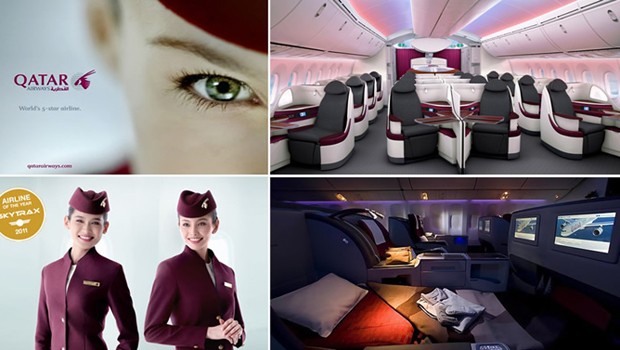 Rang 6: Qatar Airways - Die Golfairline bietet nicht Ultraluxus, sondern hohe Qualität in allen Bereichen. Und so erreicht sie seit Jahren ein 5-Sterne-Rating.