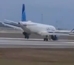 united airlines airbus a321 neo nosewheel