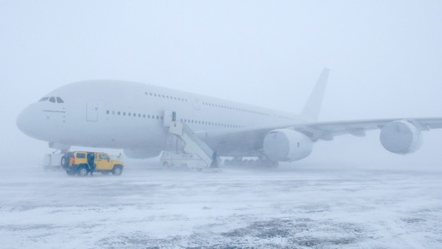 Auch Tests in extremer Kälte gehörten – wie bei allen neuen Flugzeugen – zum Programm. Sie wurden in Kanada durchgeführt.