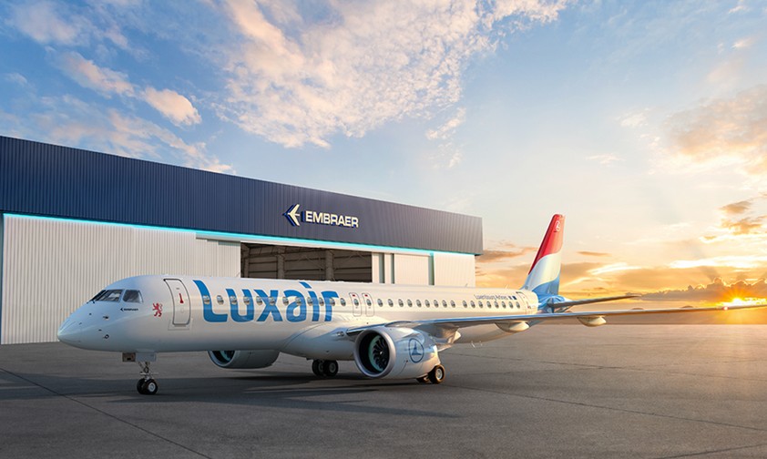 Luxair mit dem Embraer E195-E2