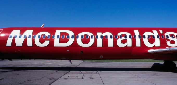 Crossair's Mc Donnell Douglas MD-83 or simply the Mc Plane in 1996.