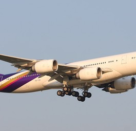 Einer der Airbus A340-500 von Thai Airways, hier zu sehen im Jahr 2010: Der Verkaufserfolg ließ bei den Vierstrahlern lange auf sich warten.