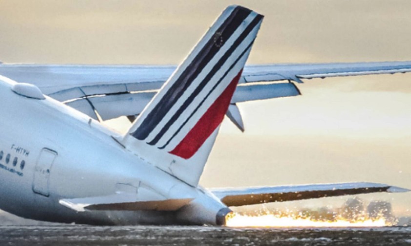 Air France A350 beim Tailstrike: Die Airline passt ihre Regeln an.