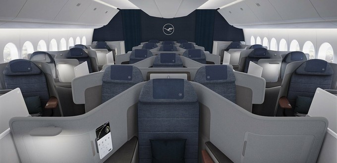 So soll künftig die Business Class bei Lufthansa aussehen.