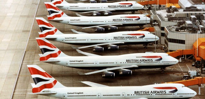 Platz 1: British Airways – 36 Boeing 747.