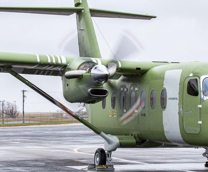 Cessna 408 Sky Courier beim Bodentest: Erstmals liefen die Turboprop-Triebwerke von Pratt and Whitney Canada am Flugzeug.
