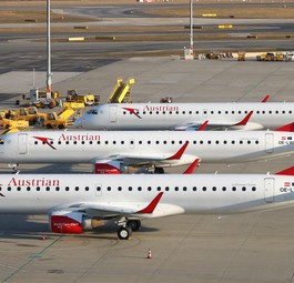 Embraer E195 von Austrian Airlines: Fliegen nicht mehr nach Graz.