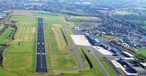 Flughafen Dortmund: Die Landeschwellen ähneln Zebrastreifen.