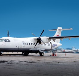 ATR 42 von Overland Airways: Bleibt vorderhand am Boden.