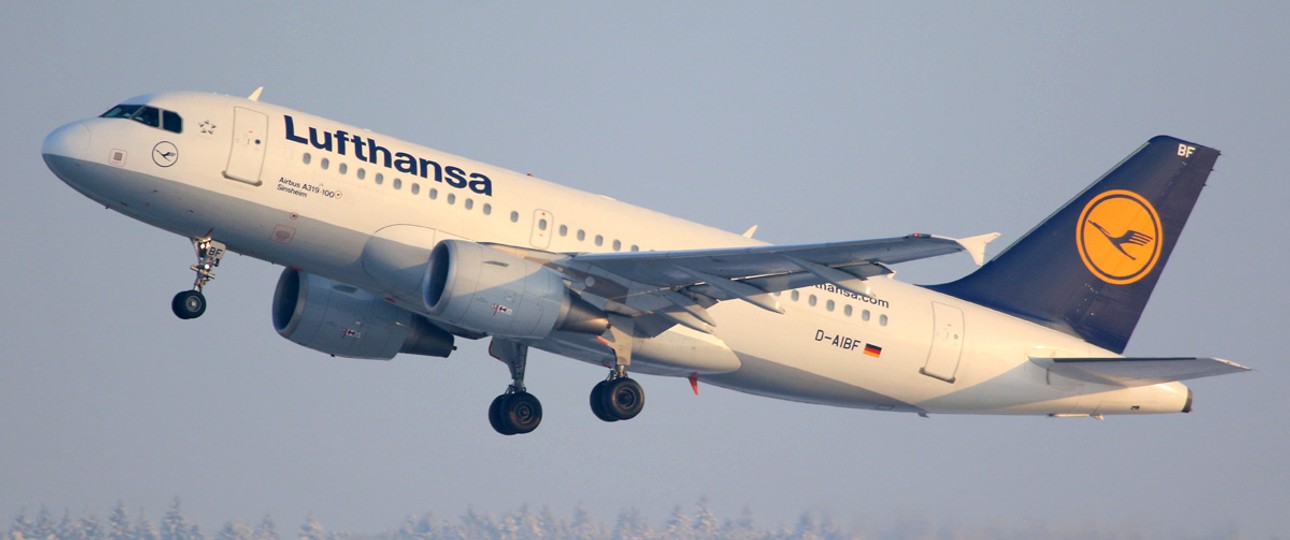 Lufthansas Airbus A319 mit dem Kennzeichen D-AIBF: War in den vergangenen Tagen (mittlerweile mit neuer Lackierung) in Warschau, Helsinki und Paris.