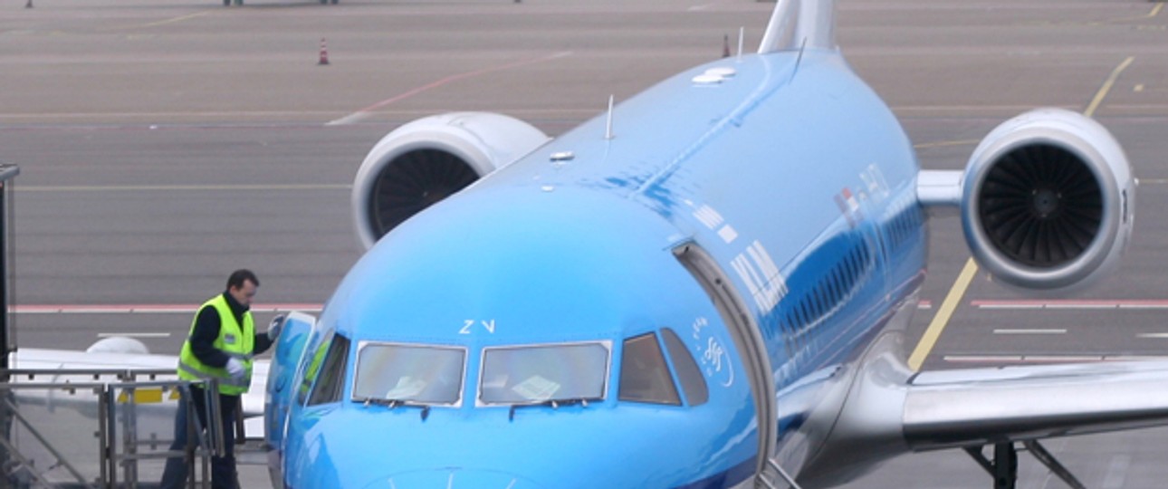 Fokker 70 von KLM Cityhopper: Kalt an Bord.