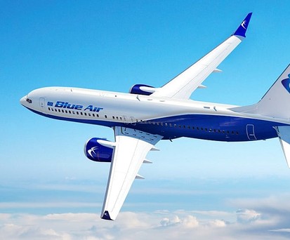 Blue Air aircraft: The crisis has been tough for the airline.